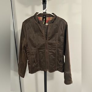 Vintage Hard Rock Cafe PHILADELPHIA Brown Bomber Jacket XL